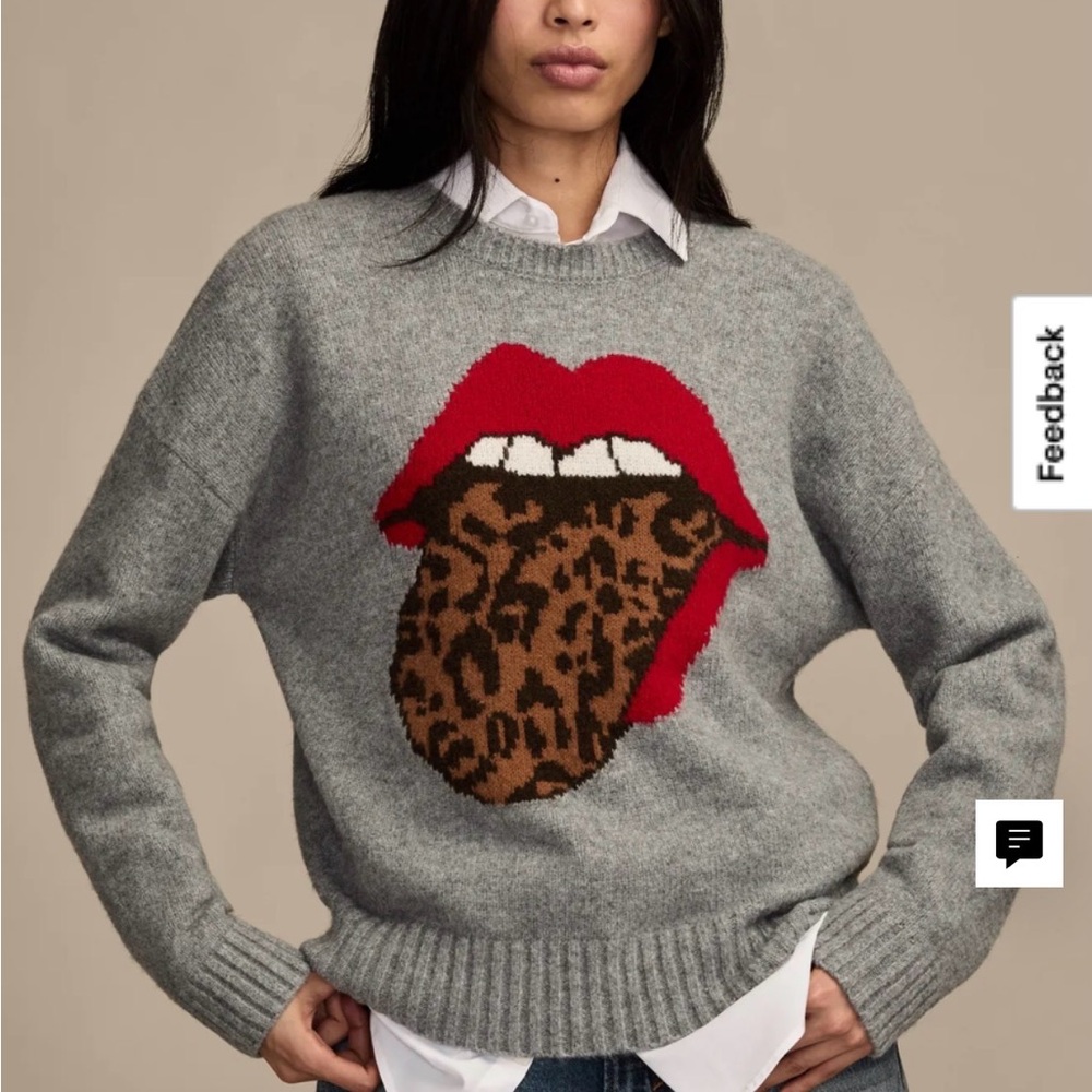 Lucky Brand Cloud Soft Rolling Stones Sweater